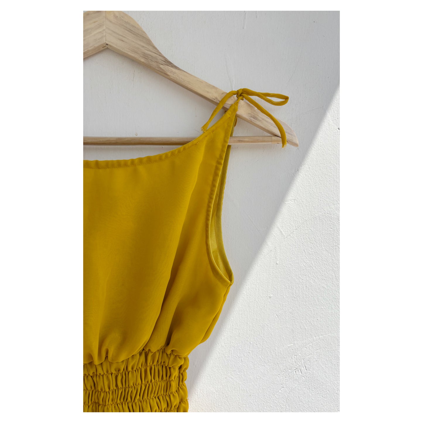 Yellow bead work top