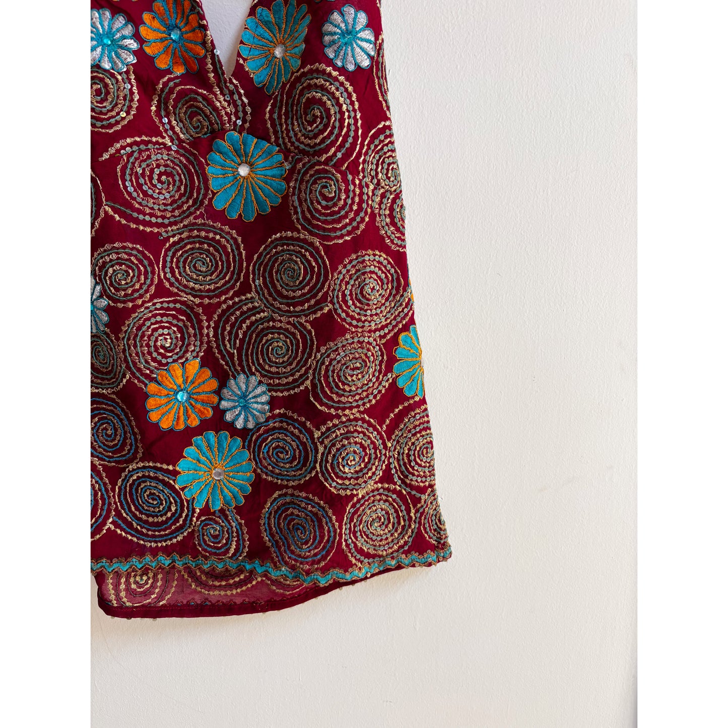 Floral beauty! Fully sequins top
