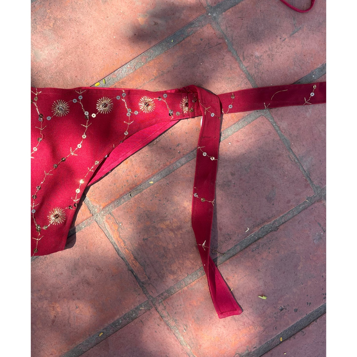 Maroon celestial bikini