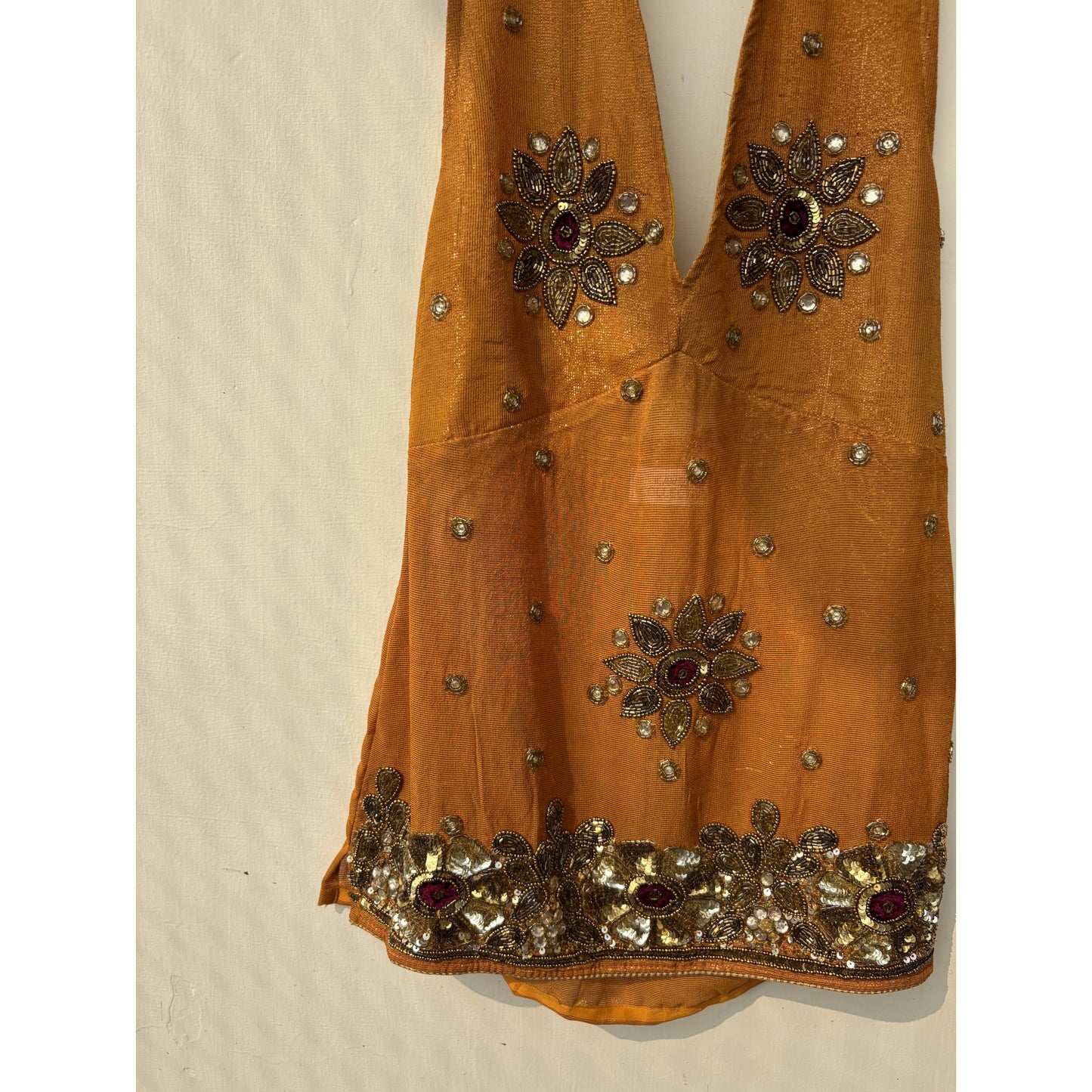 Harnoor handwork halter neck top