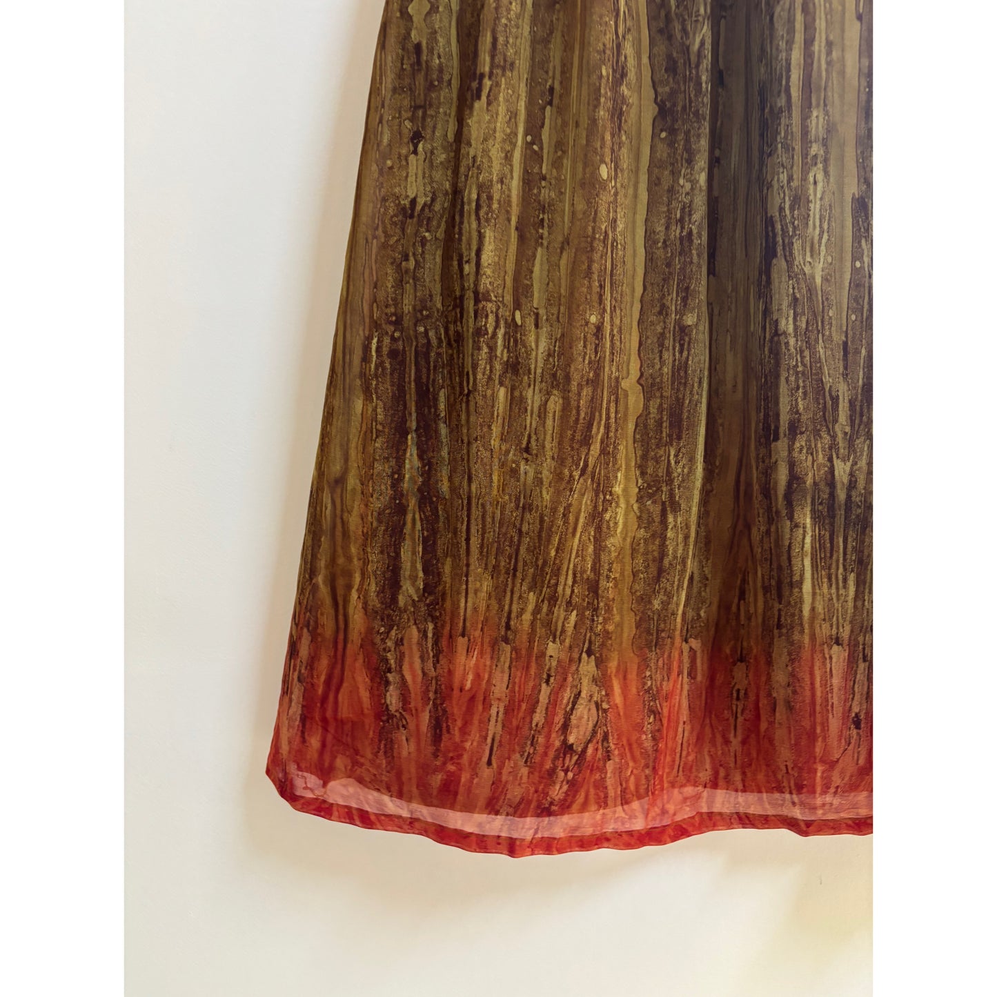 olive and burnt orange-red tones set