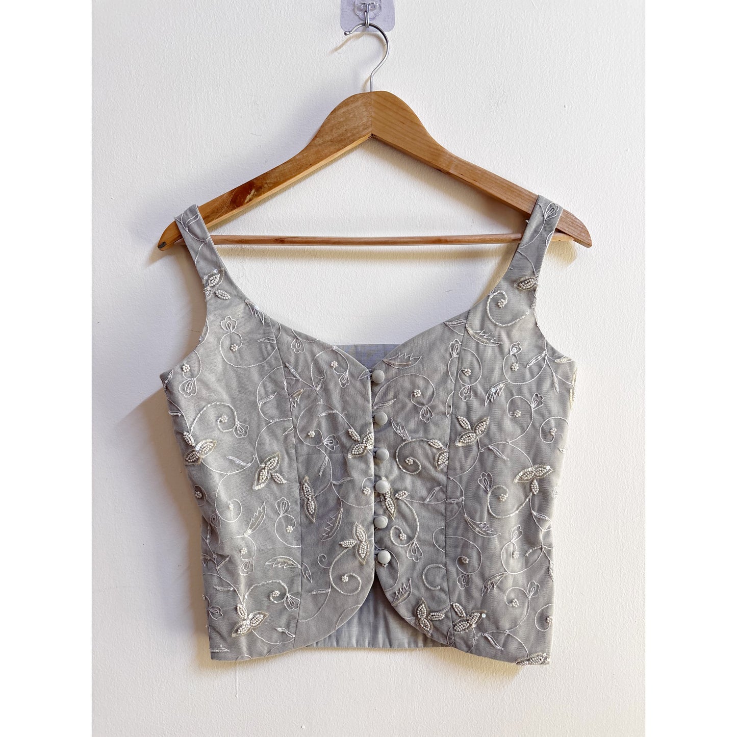 Grey moti katdana work corset