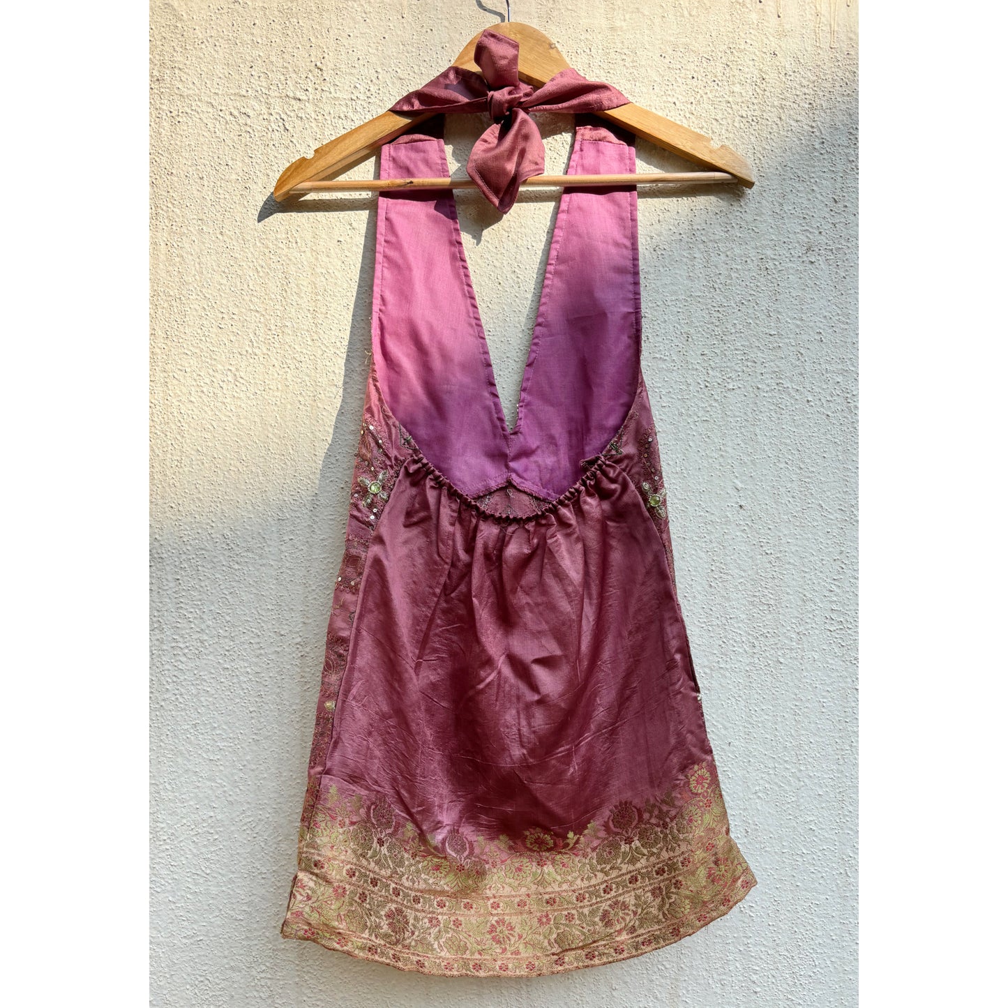 Mauve celestial halter top