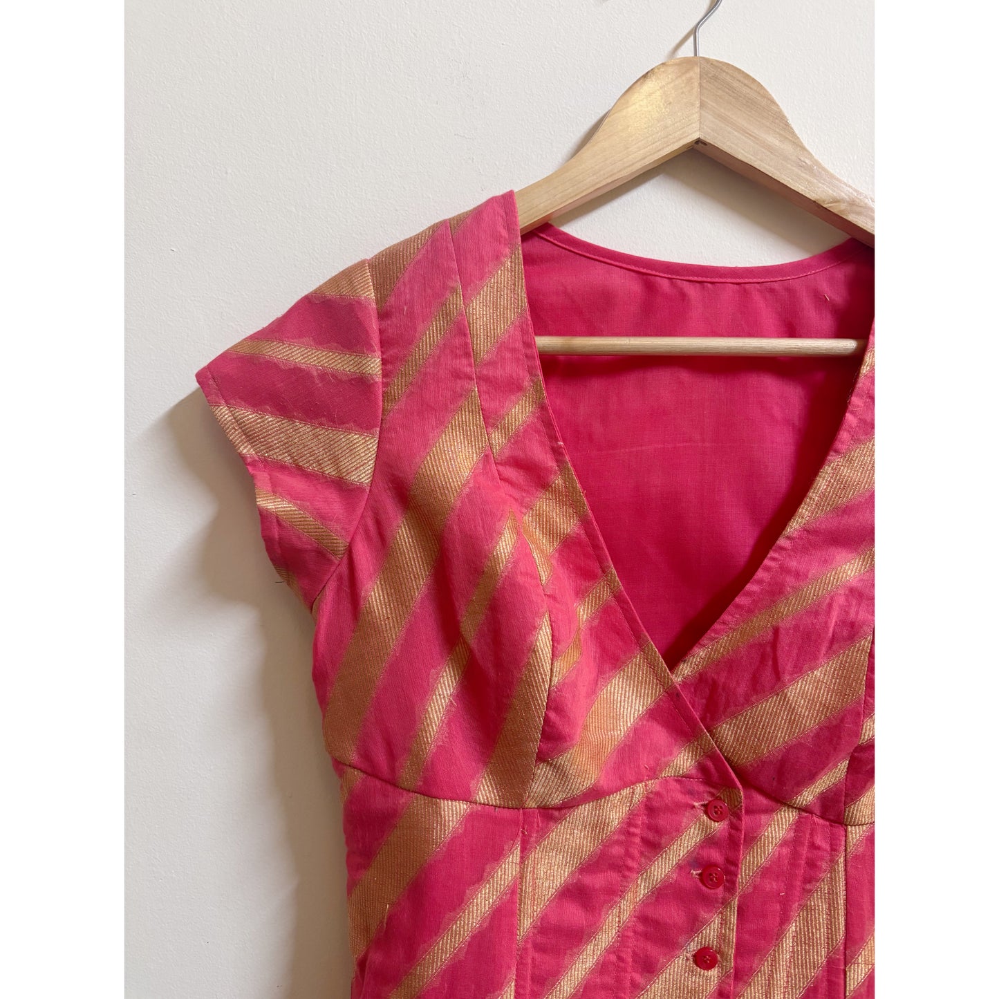 Classic pink gold apsara corset