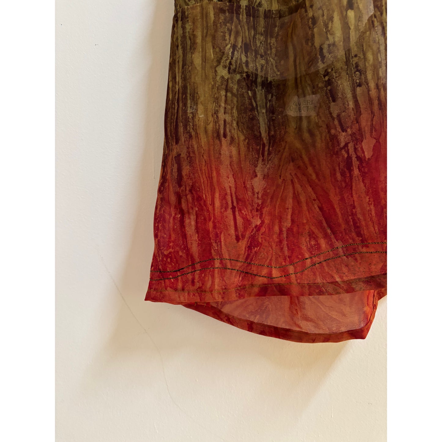 olive and burnt orange-red tones set