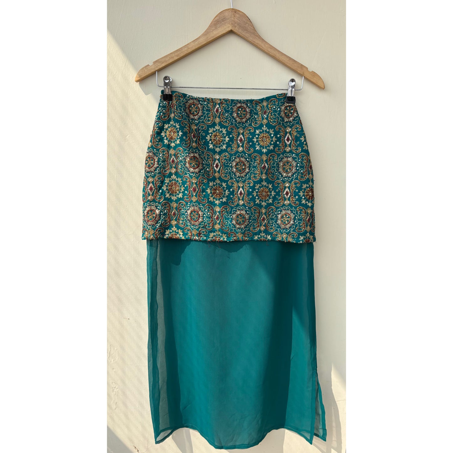 Emerald taar work skirt