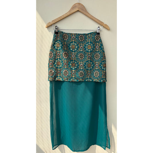 Emerald taar work skirt