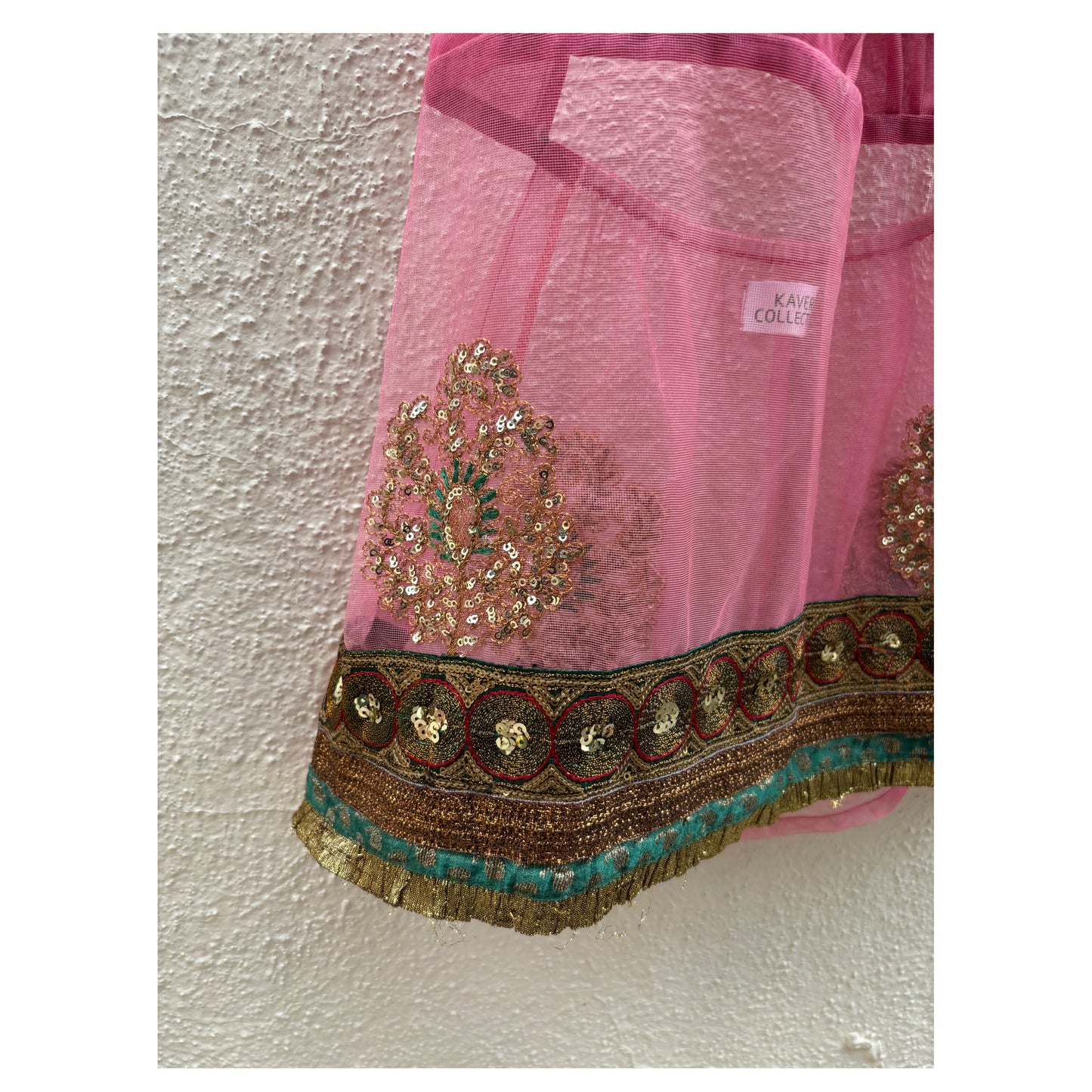 Pink vintage motif top