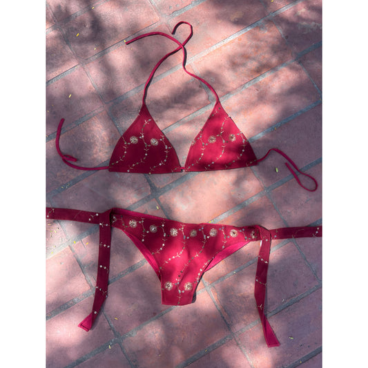 Maroon celestial bikini