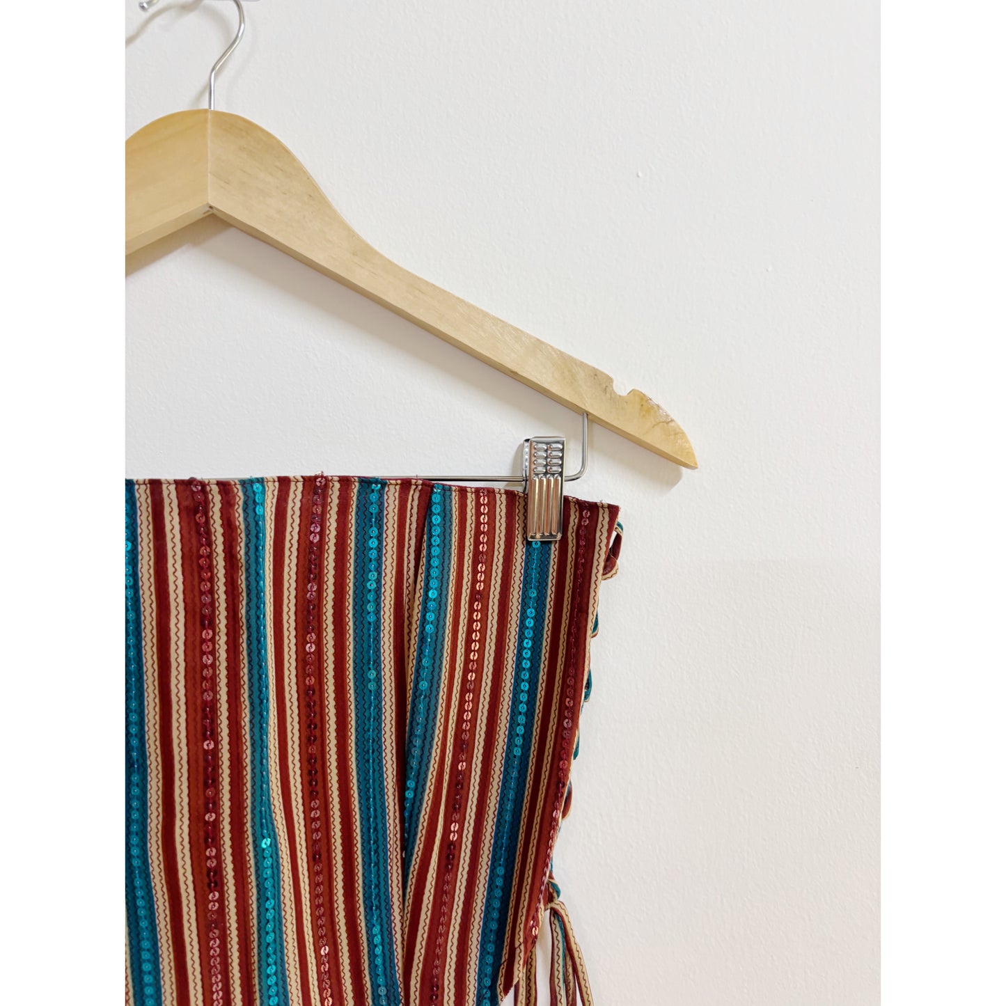 Multi colour sequins corset
