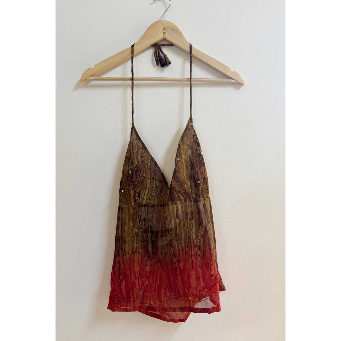 olive and burnt orange-red tones set