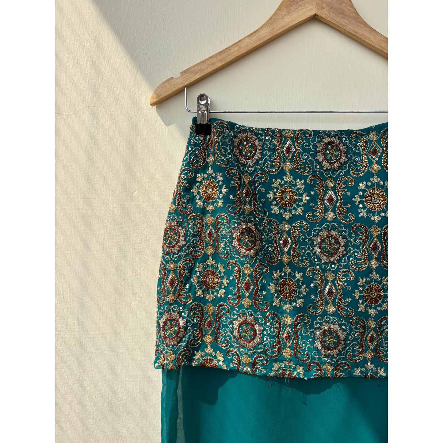 Emerald taar work skirt