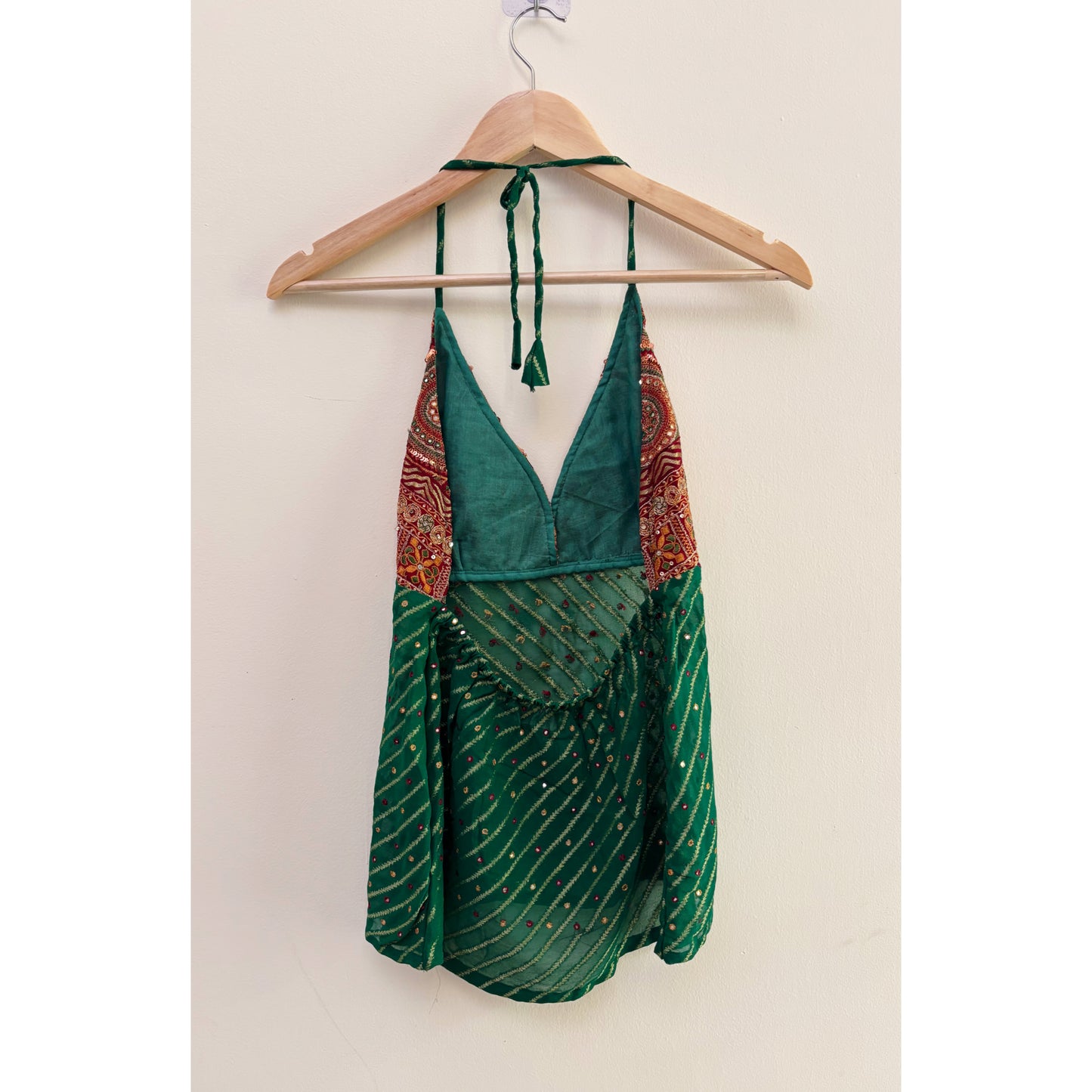 Rabari embroidered halter neck top