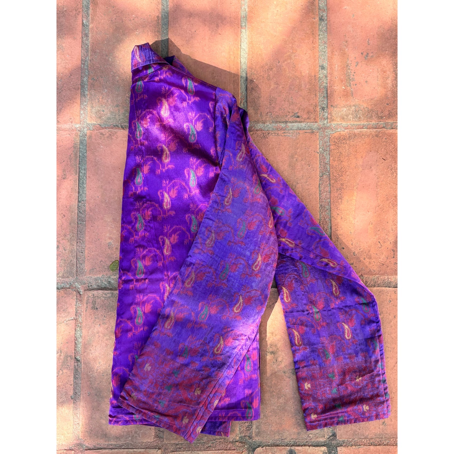 Electric purple ikat sheen