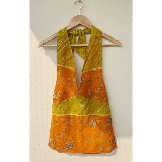 Roshni dual tone celestial top