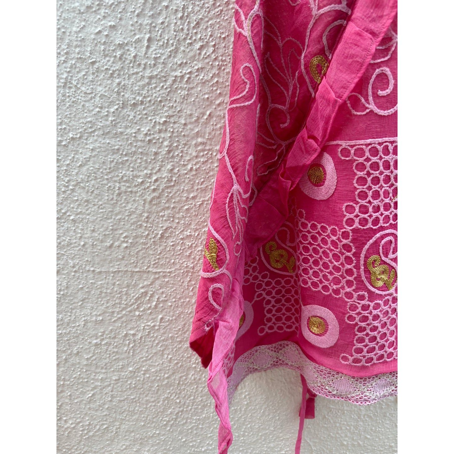 Eternal pink embroidered top