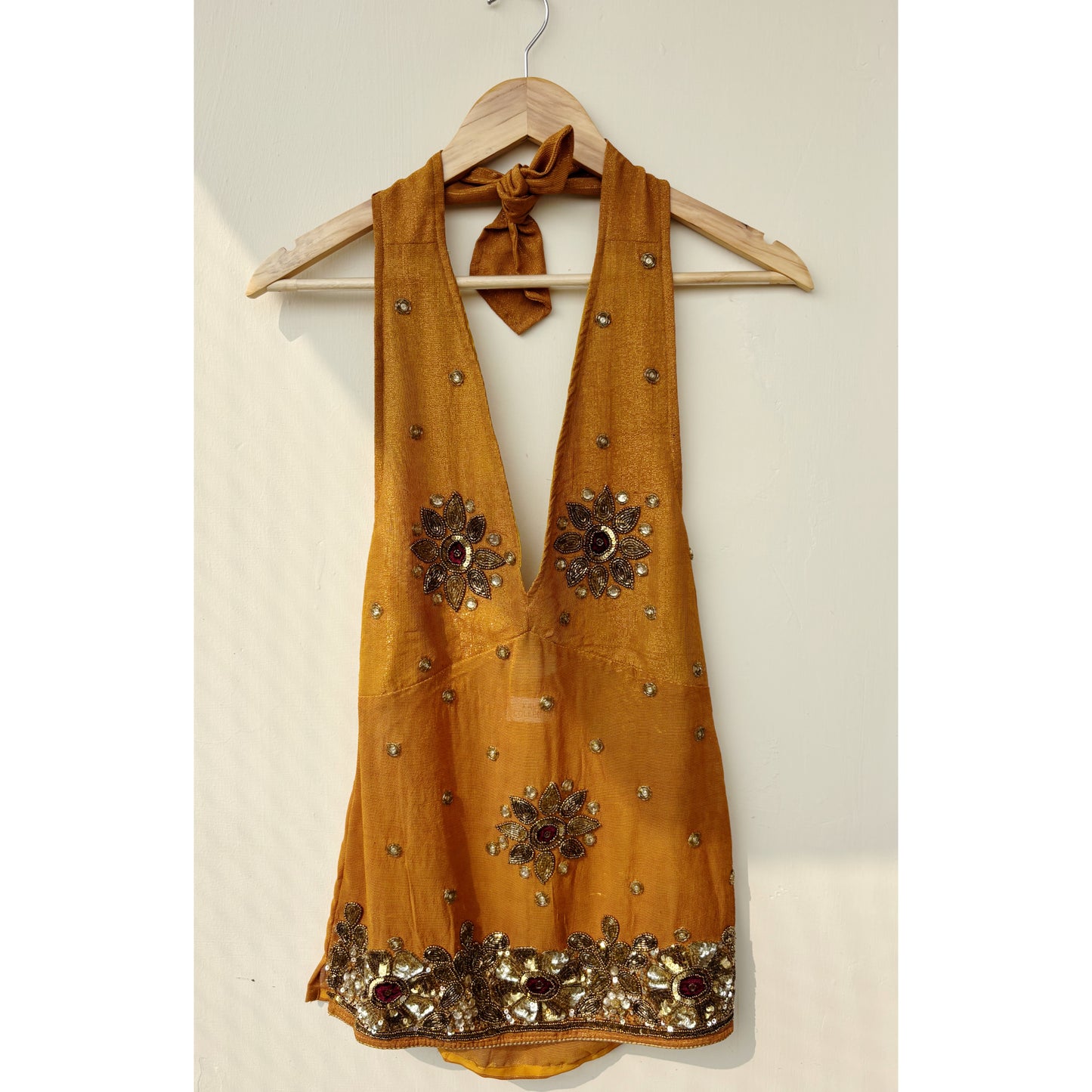 Harnoor handwork halter neck top