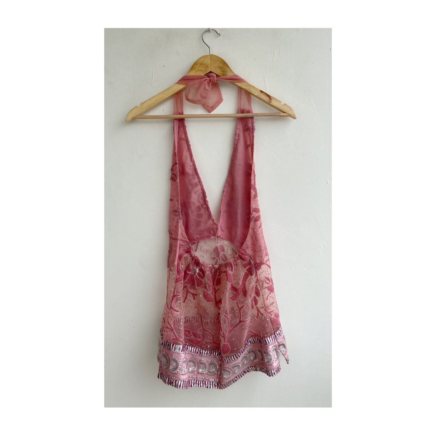 Heavenly pink halter neck