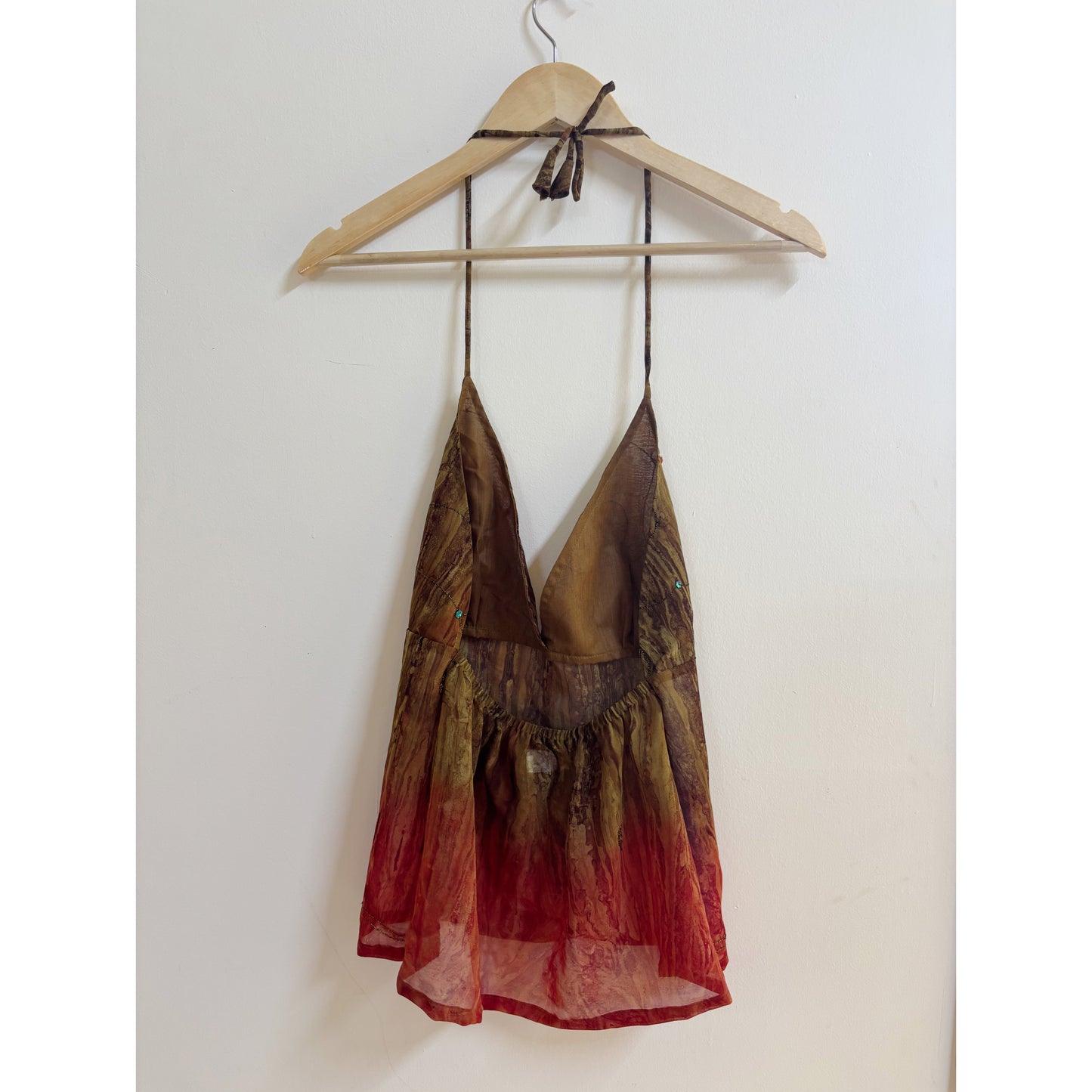 olive and burnt orange-red tones set