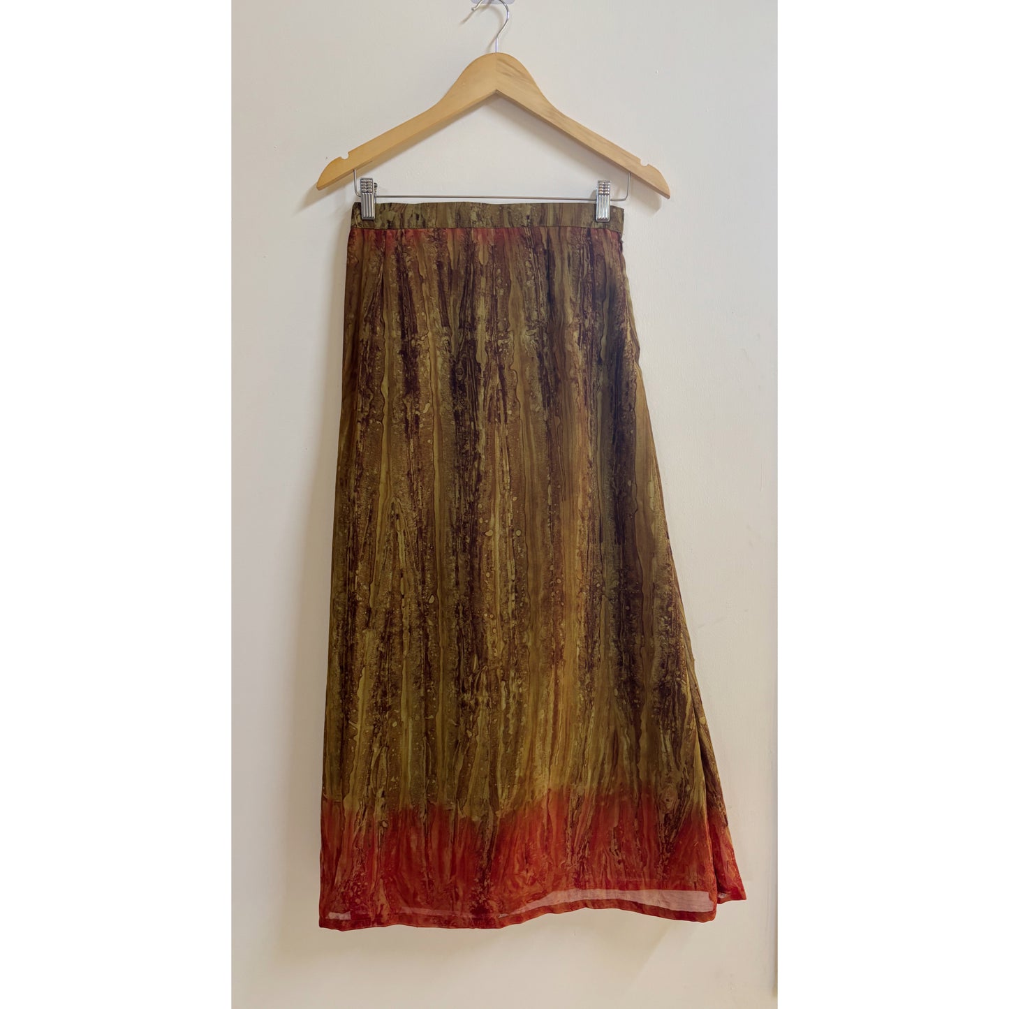 olive and burnt orange-red tones set