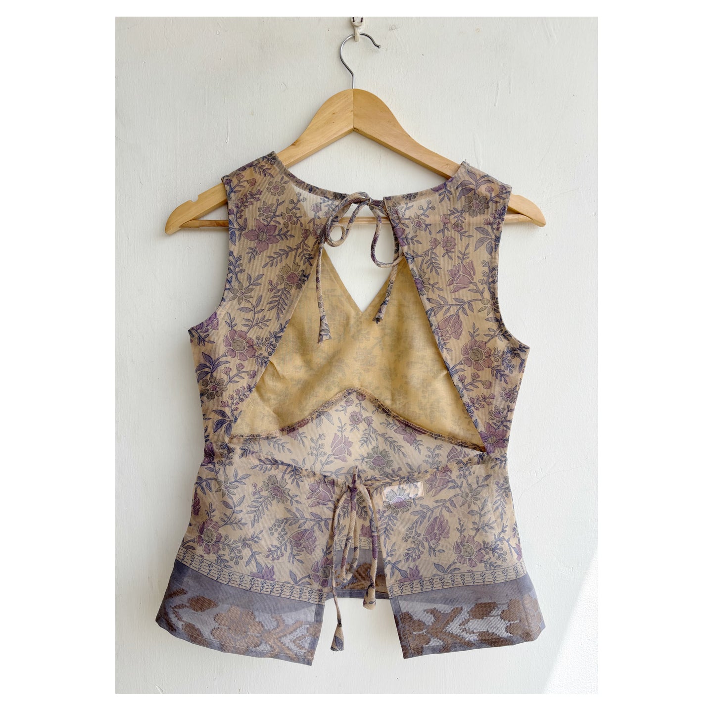Beige lilac top