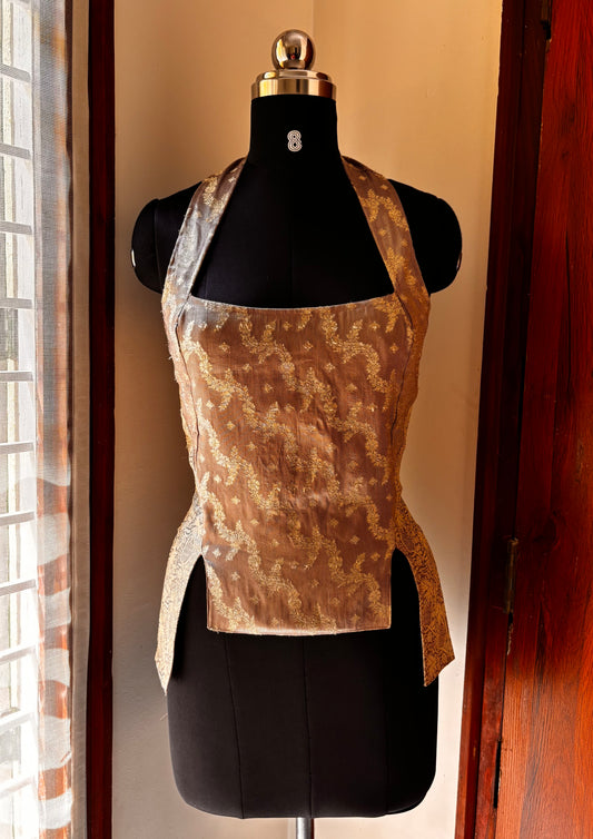 Purple gold corset