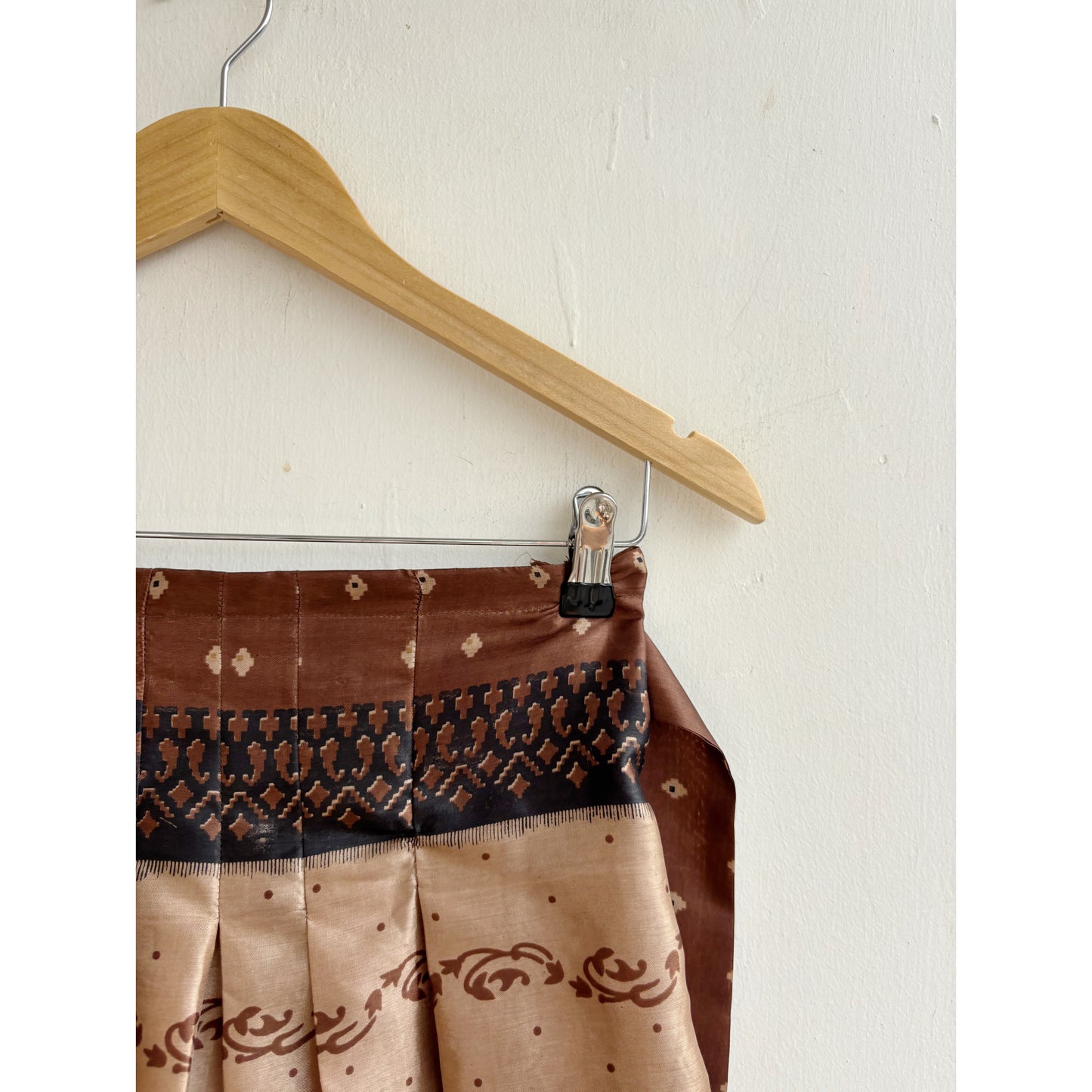 Brown paisely bandhani top
