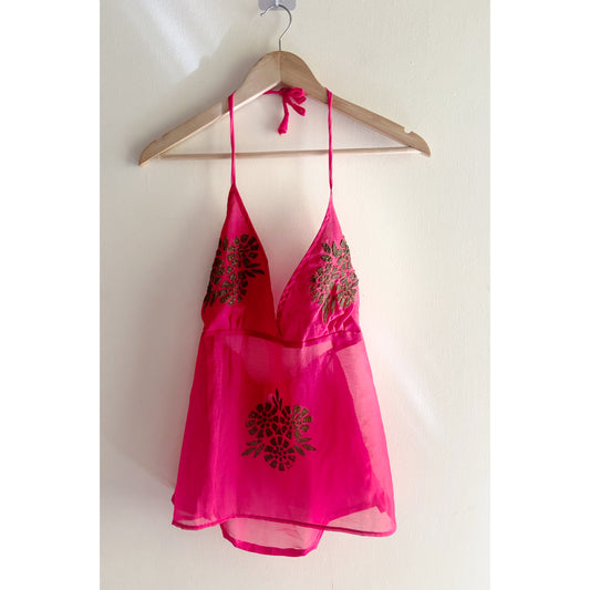 Godly pink halter neck top