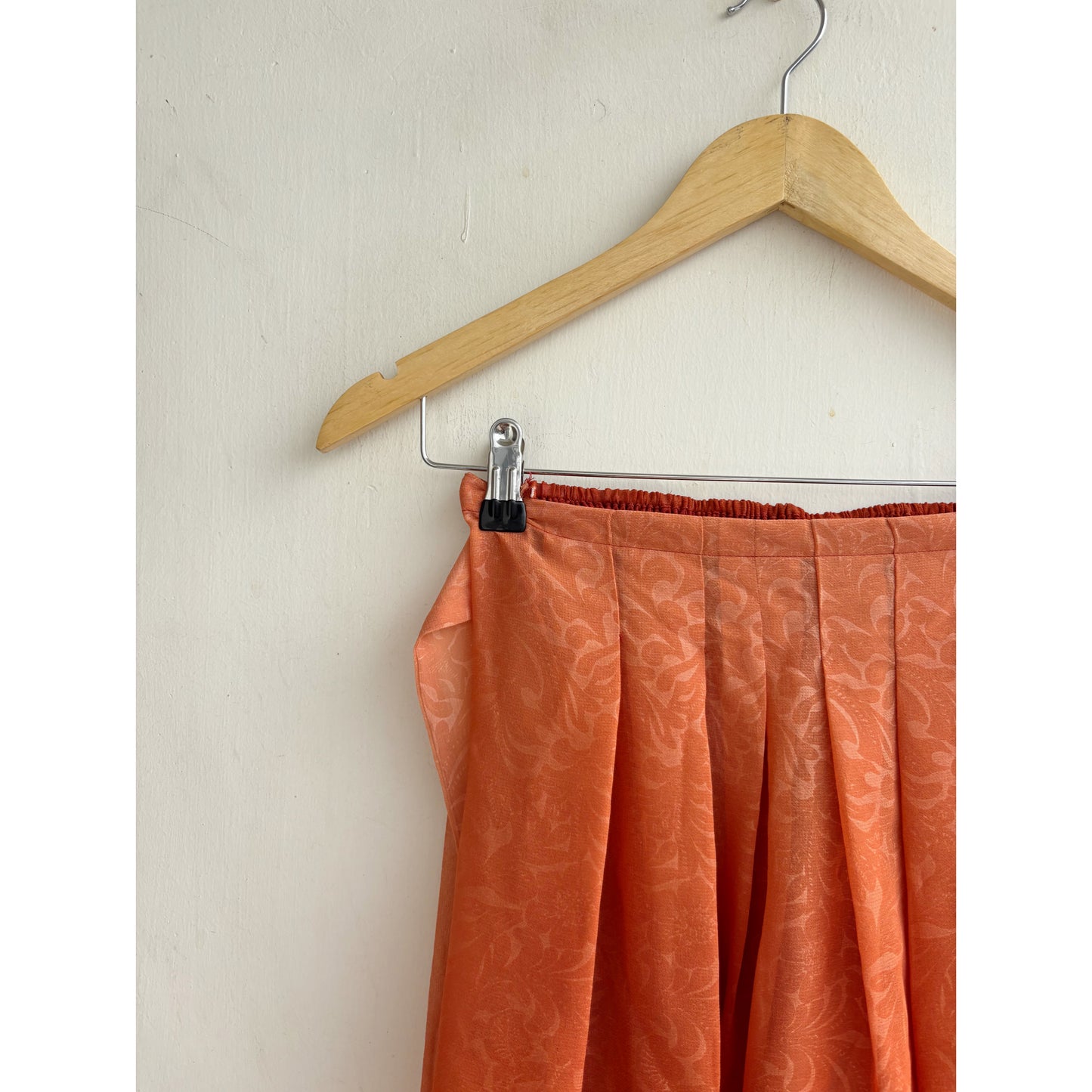 Orange self design top