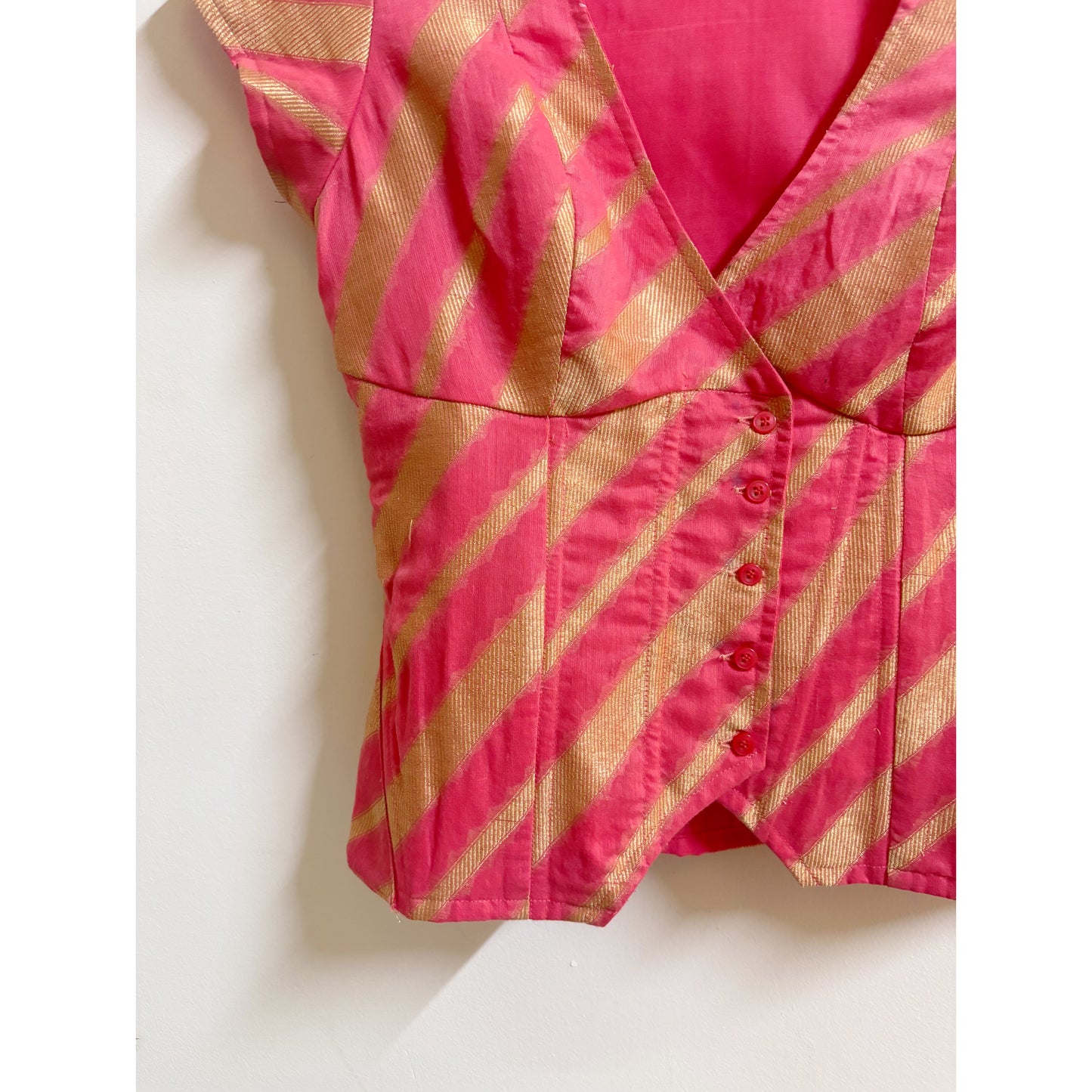 Classic pink gold apsara corset