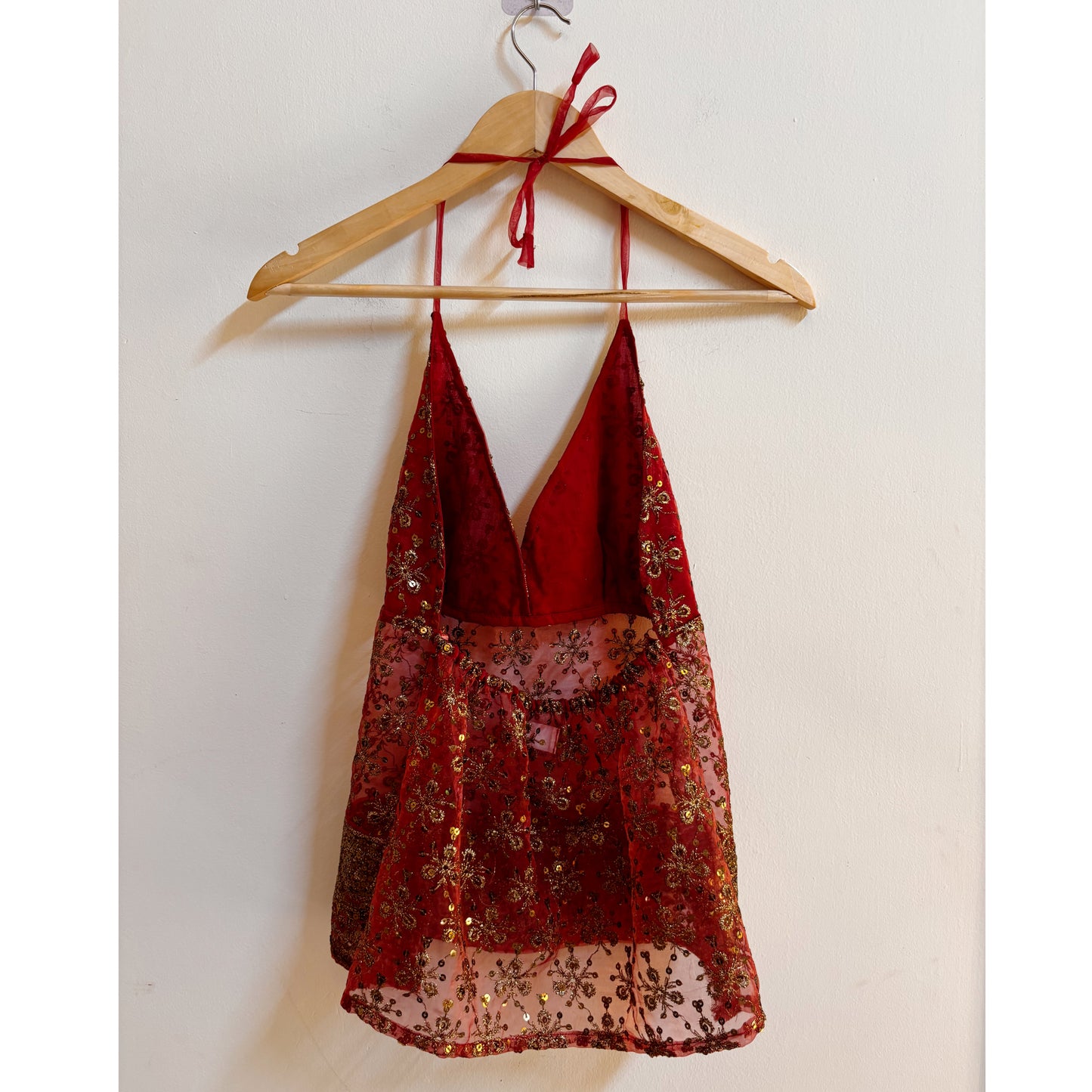 Old mauve celestial halter neck