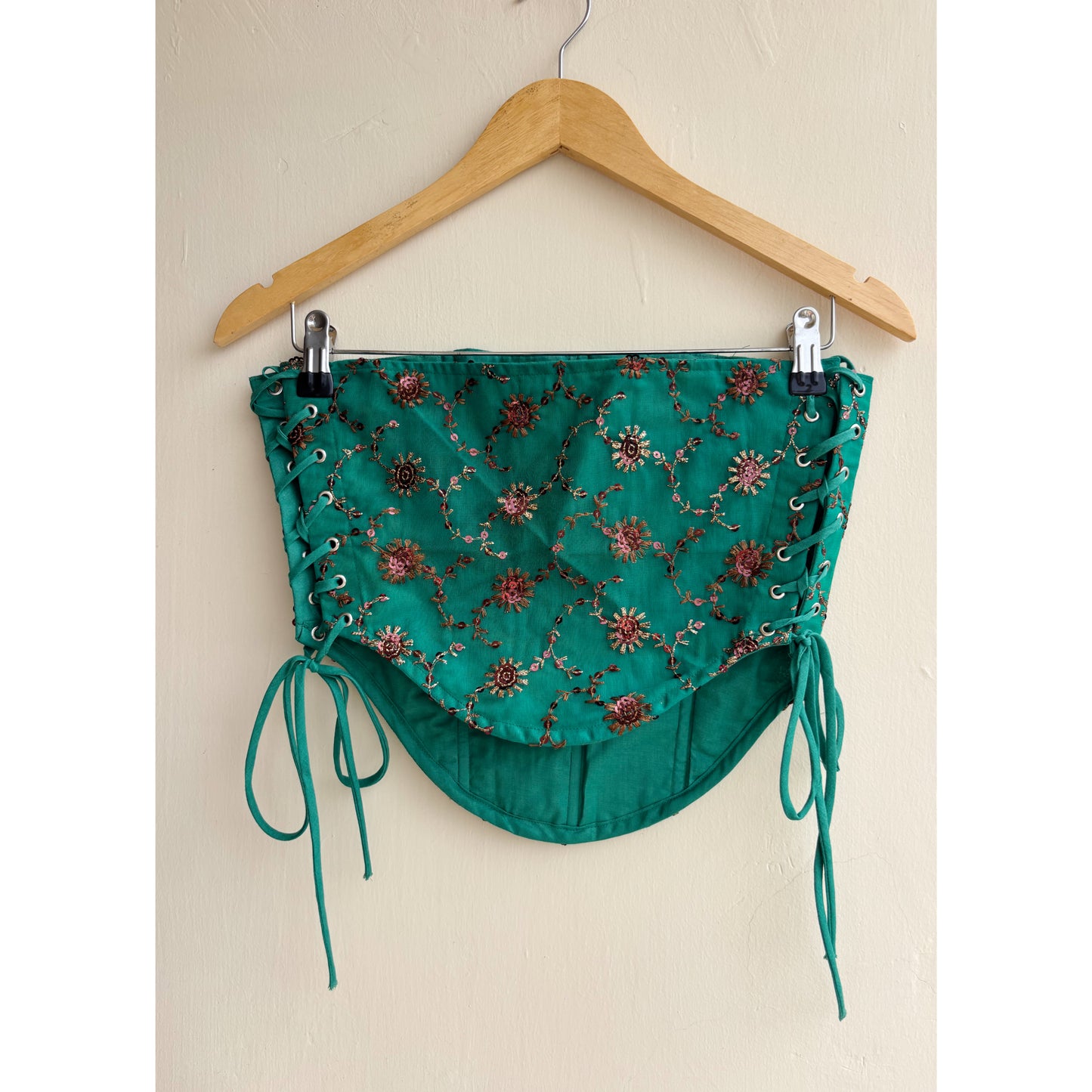 Green celestial corset