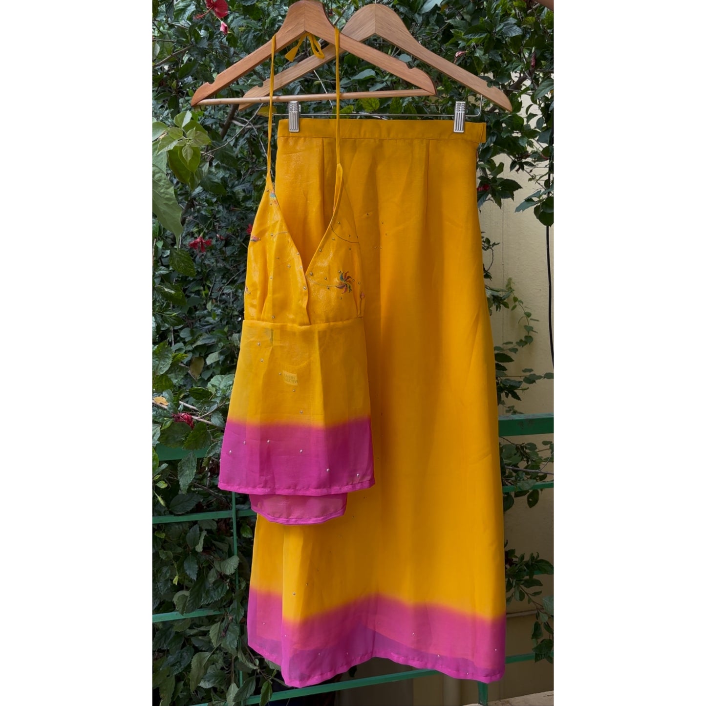 Yellow & Magenta Dip-Dye Set