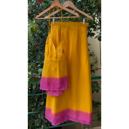 Yellow & Magenta Dip-Dye Set