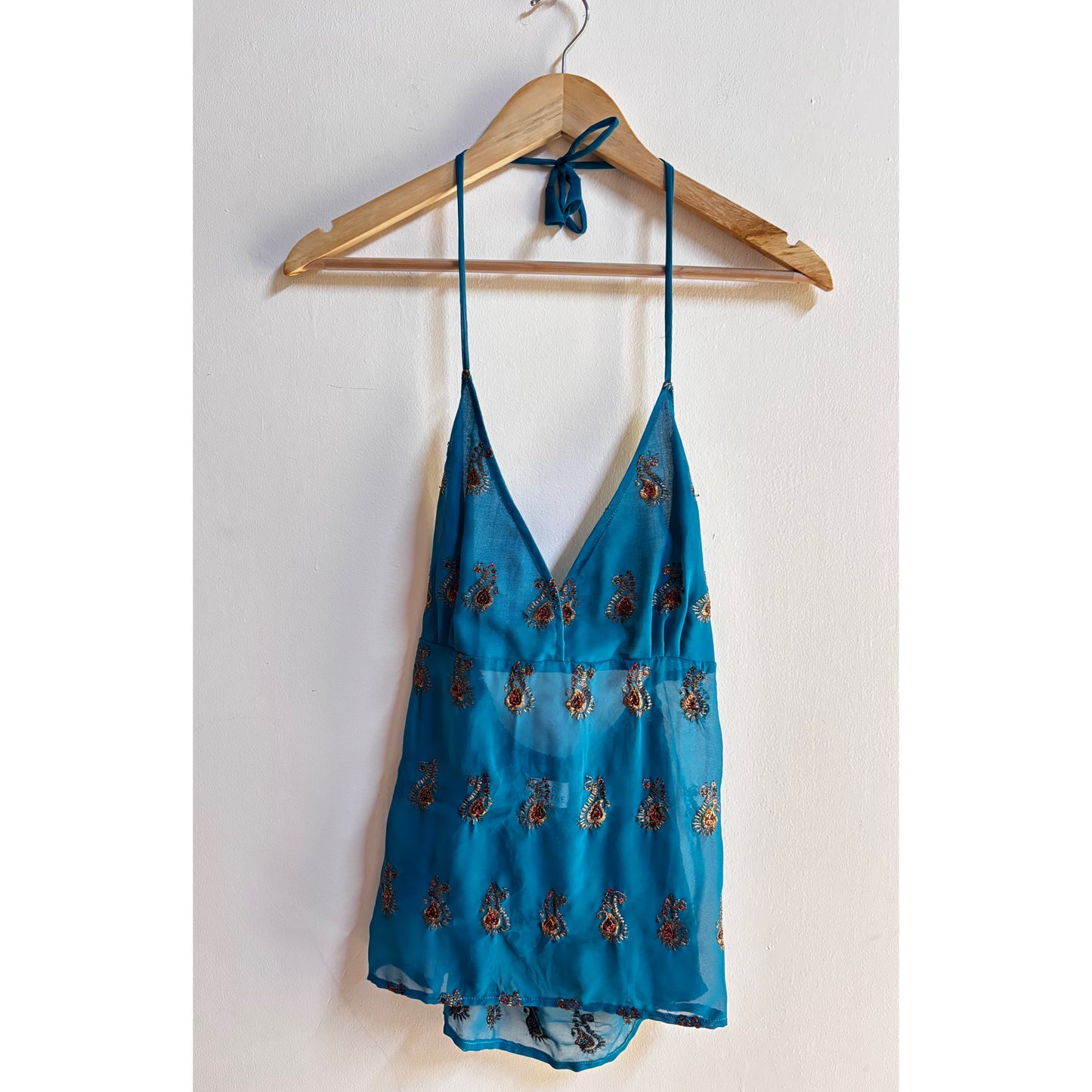 Paisley beauty halter top