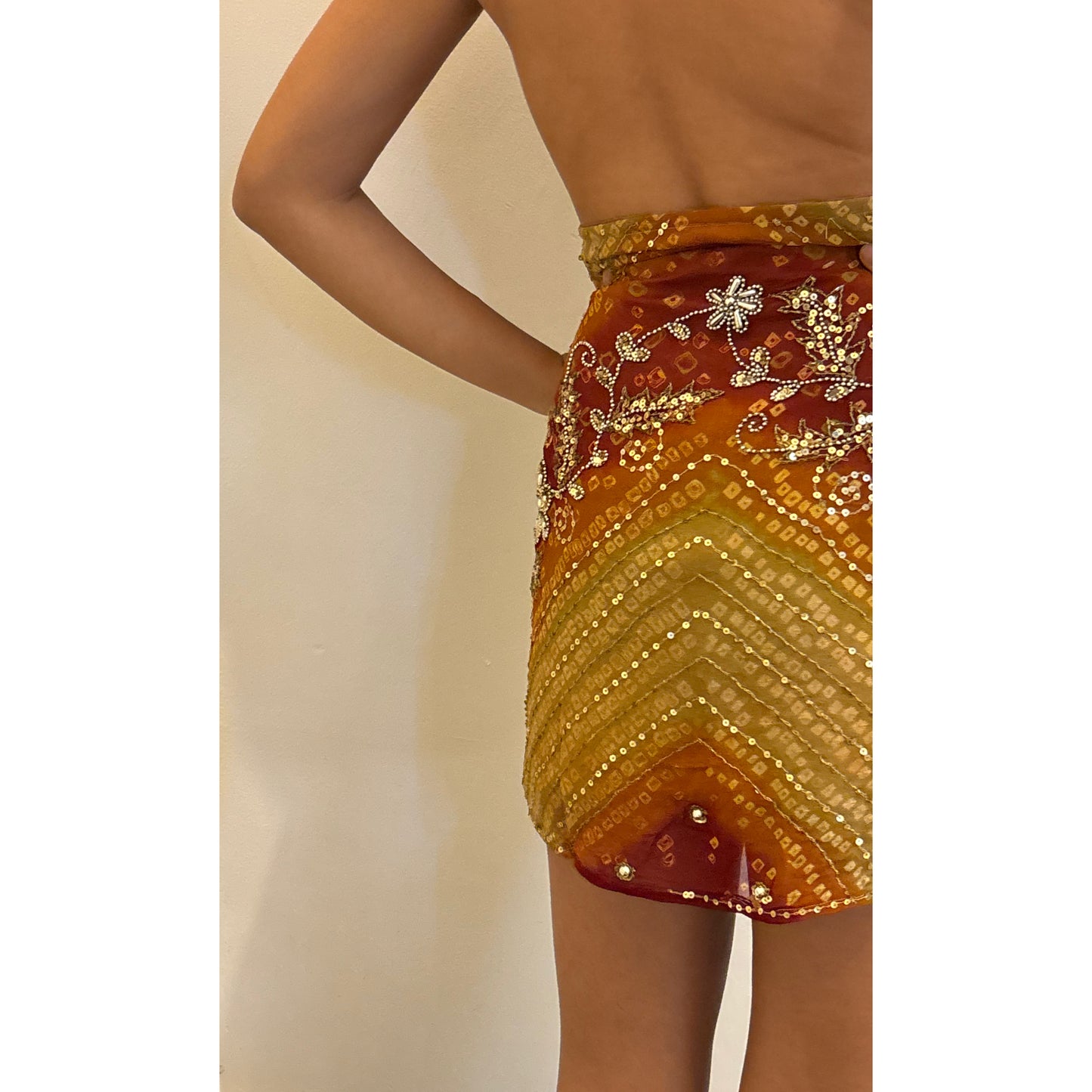 One of the kind bandhani celestial dress