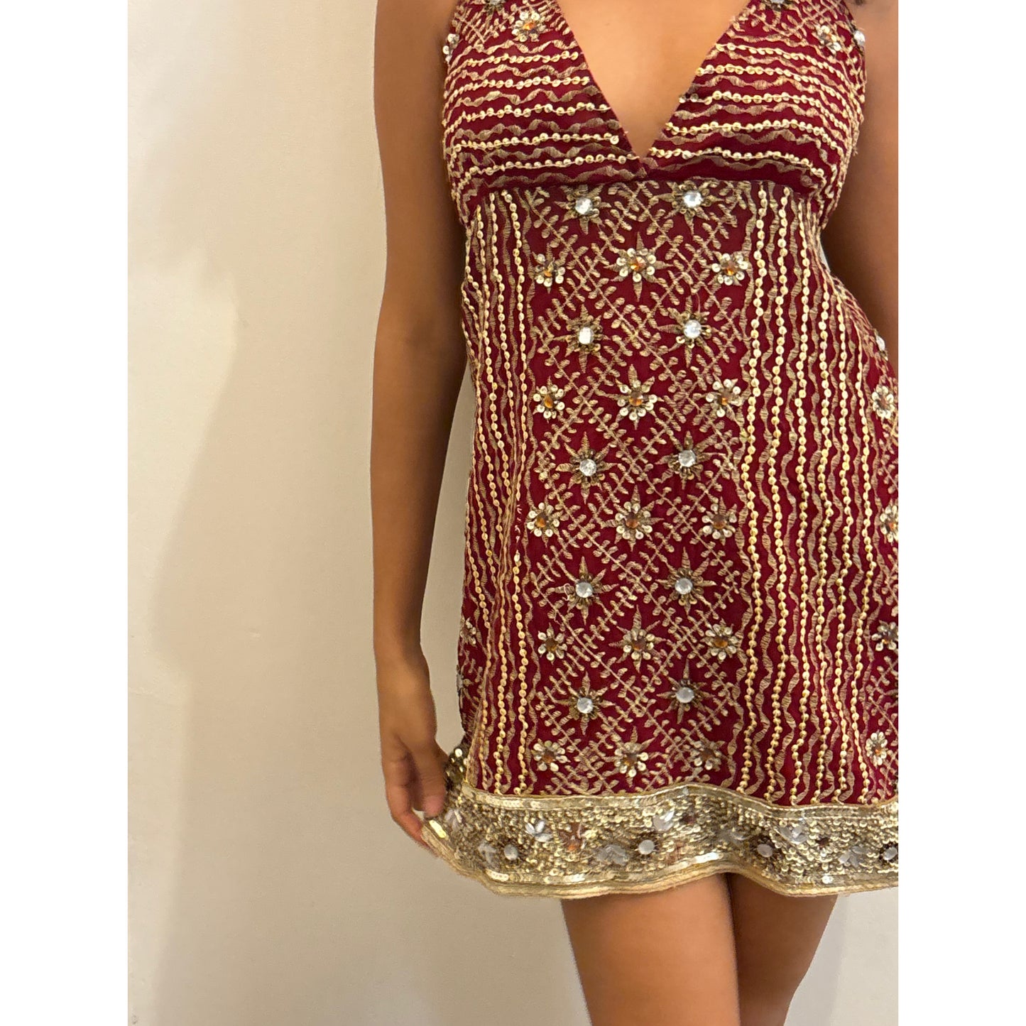 Red celestial dress