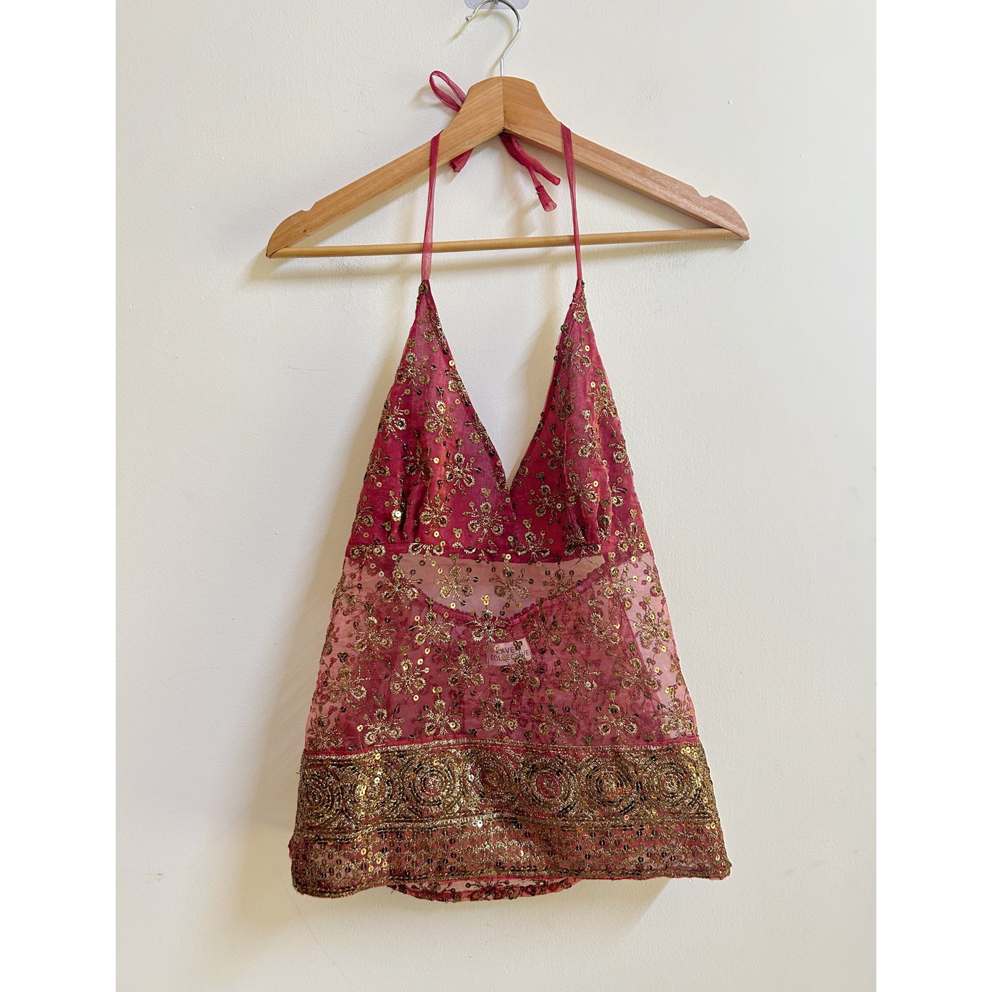 Old mauve celestial halter neck