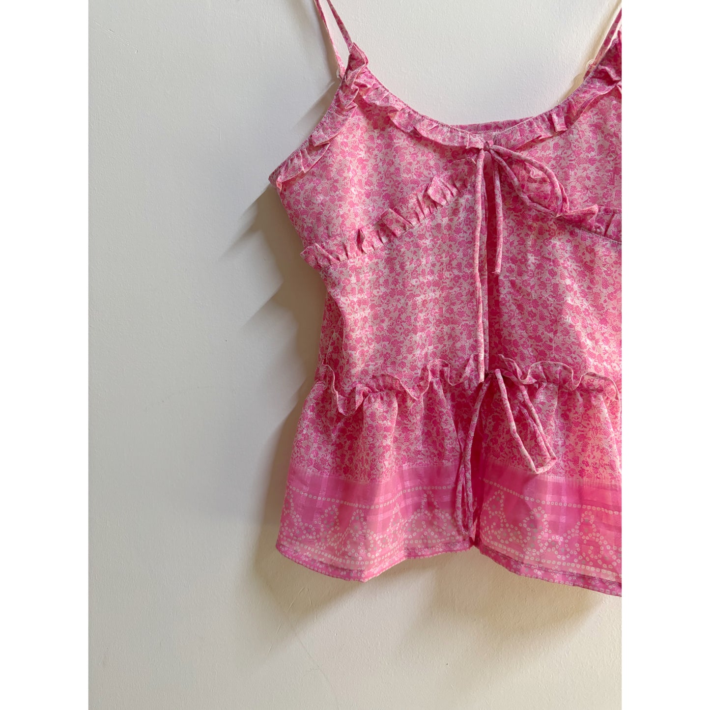 Floral bandhani top