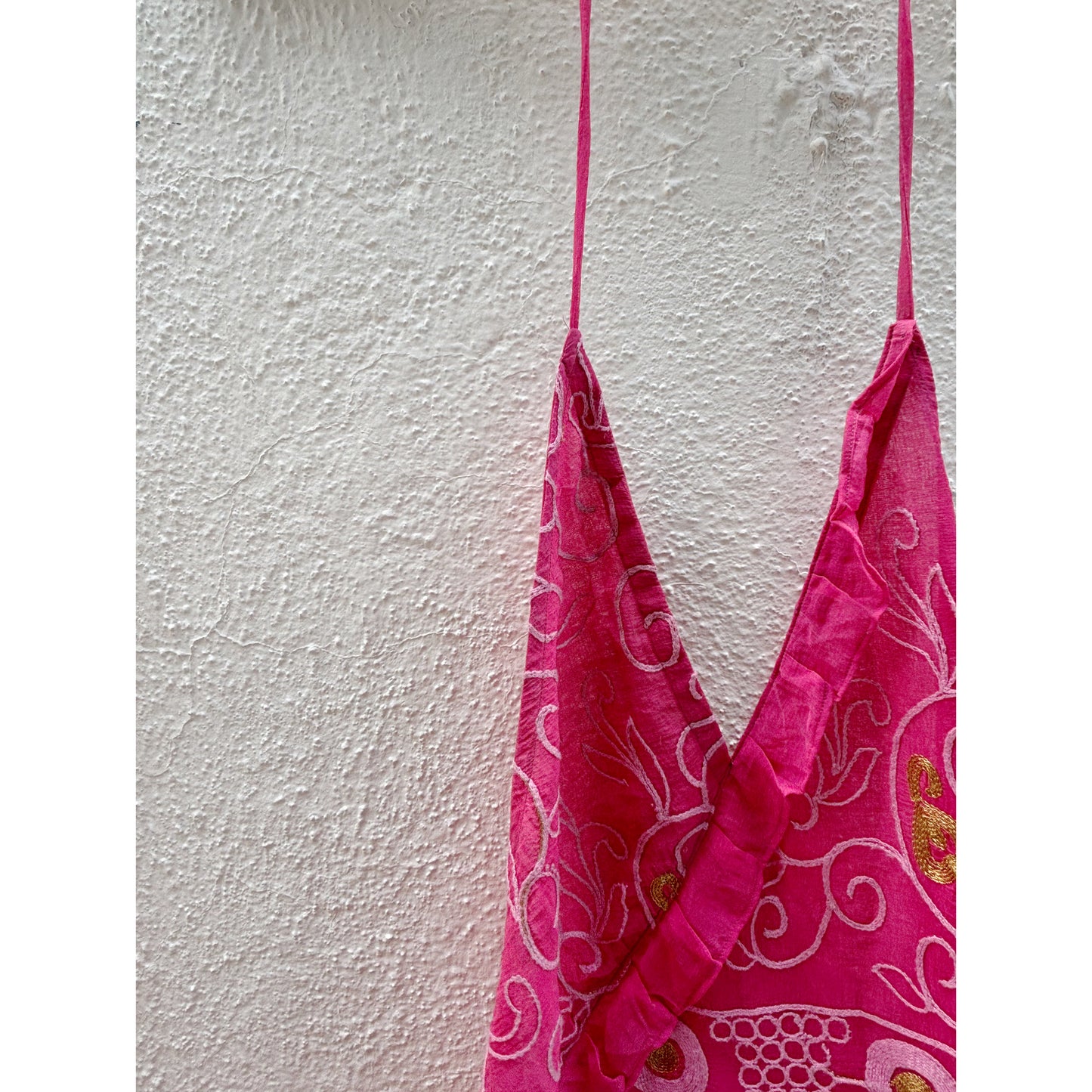 Eternal pink embroidered top