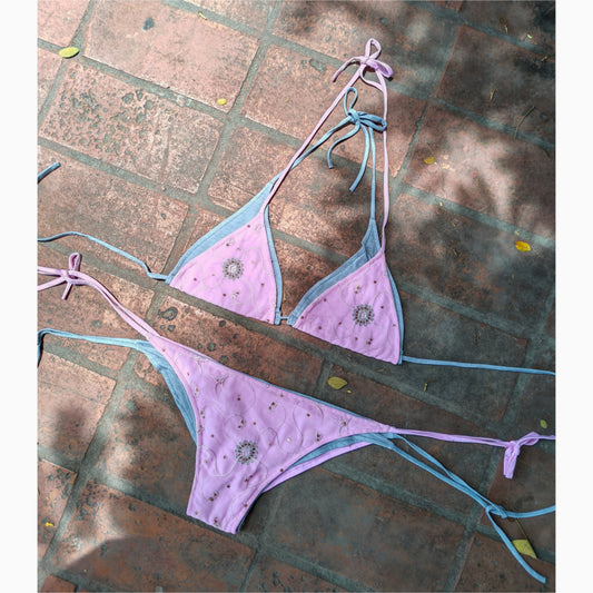 Pink grey dual bikini